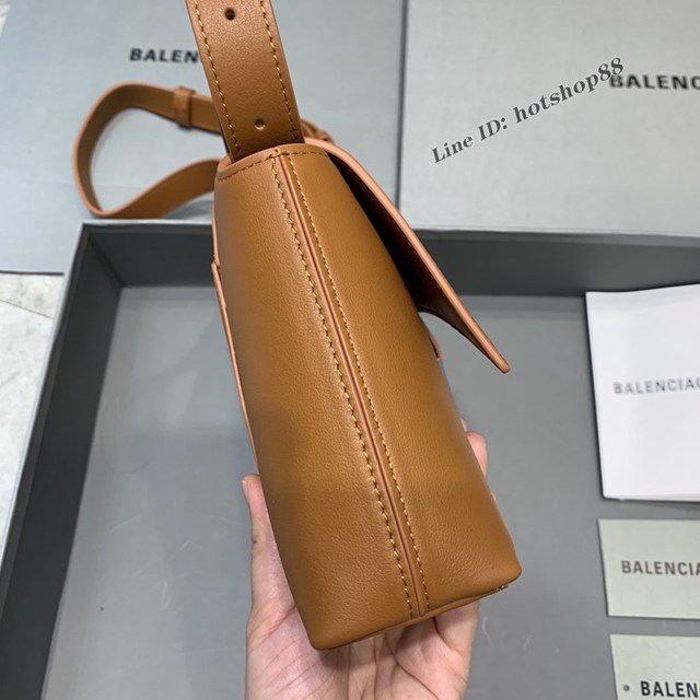 Balenciaga巴黎世家專櫃爆款小號土黃色Hourglass沙漏包 fyj1820